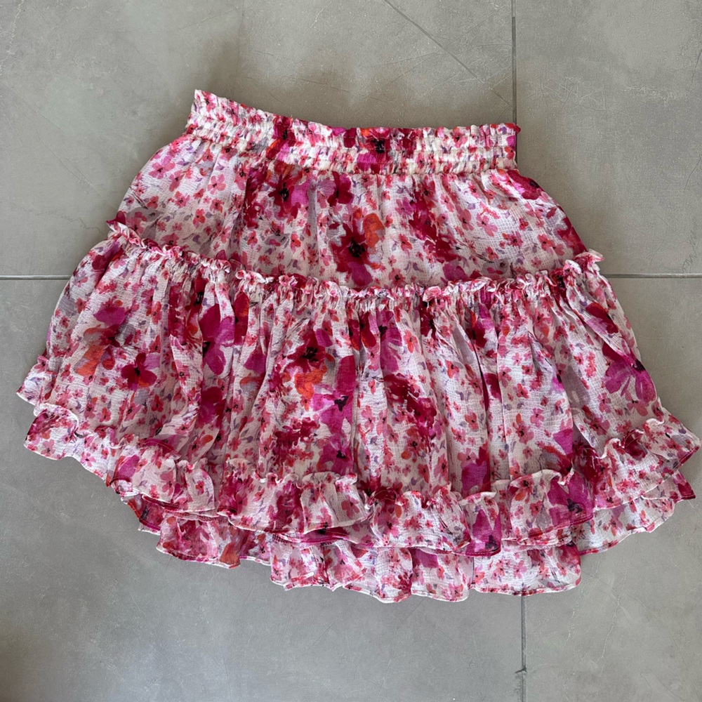 Misa Los Angeles pink floral skirt size small never worn!